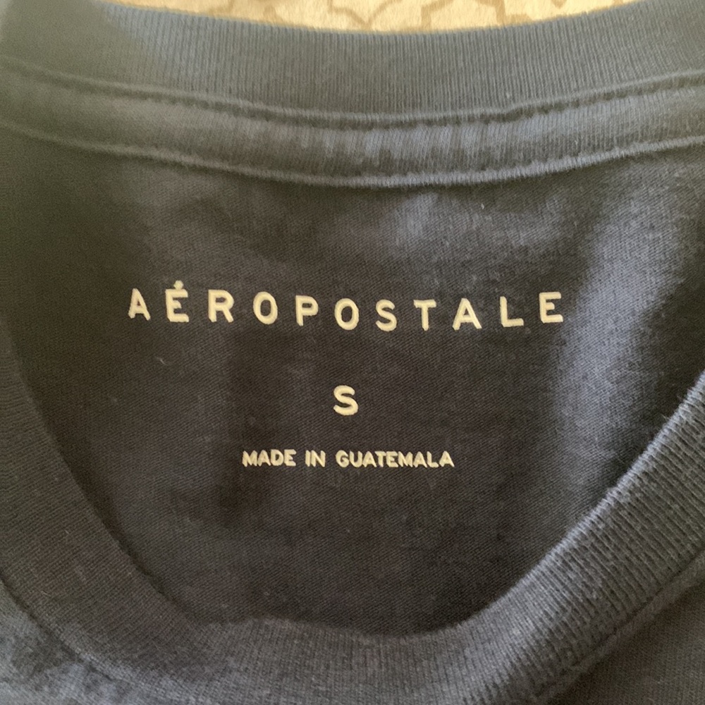 Mens Blue Aeropostale Graphic Tee Shirt - Picture 3 of 5